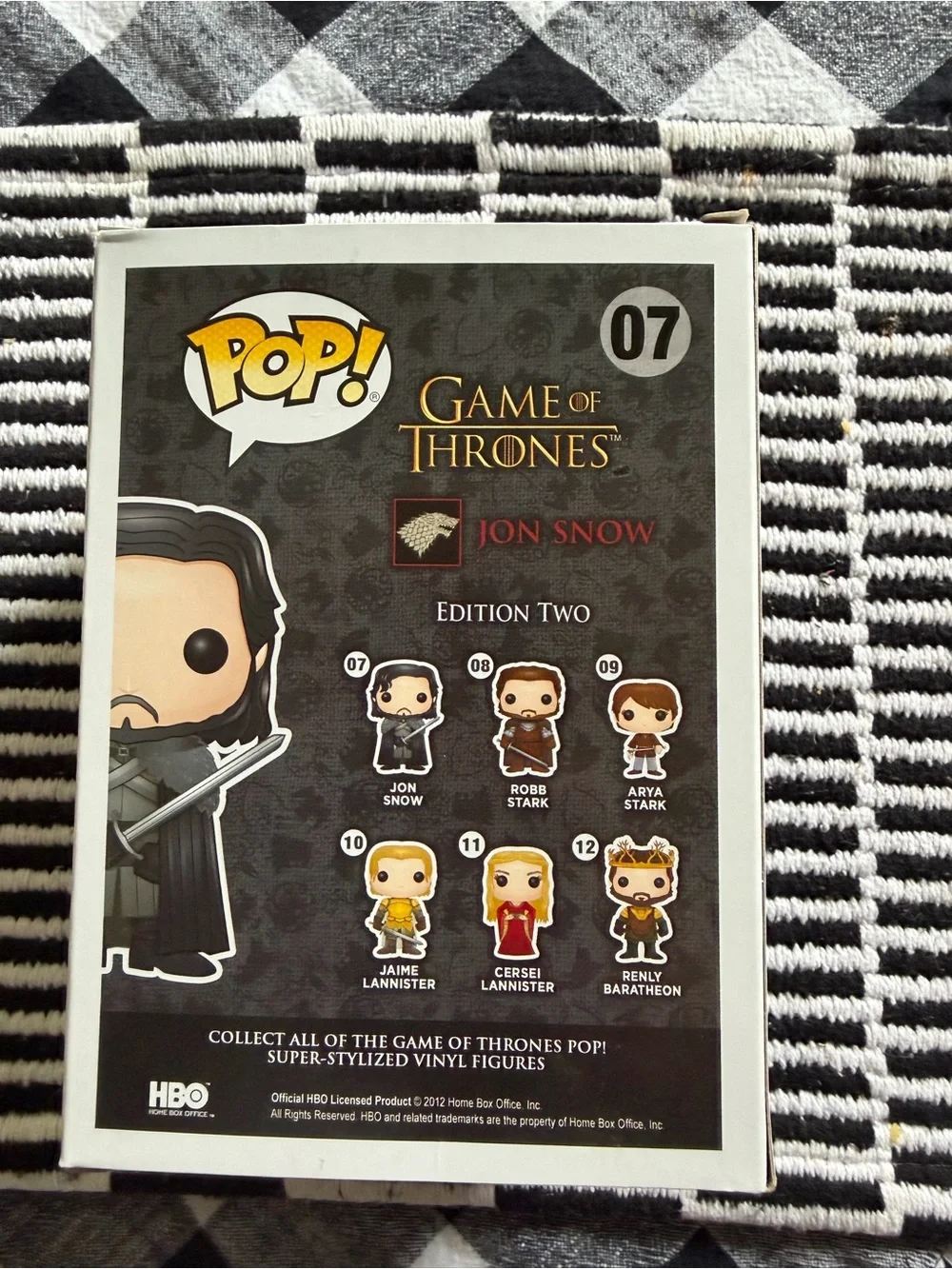 pop Jon Snow Funko Pop! - Black & Brown - Picture 3 of 6